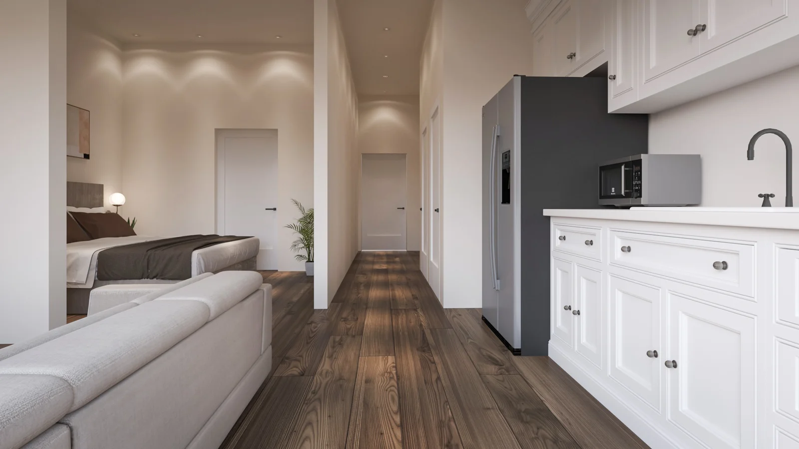 Dari Living interior rendering 2