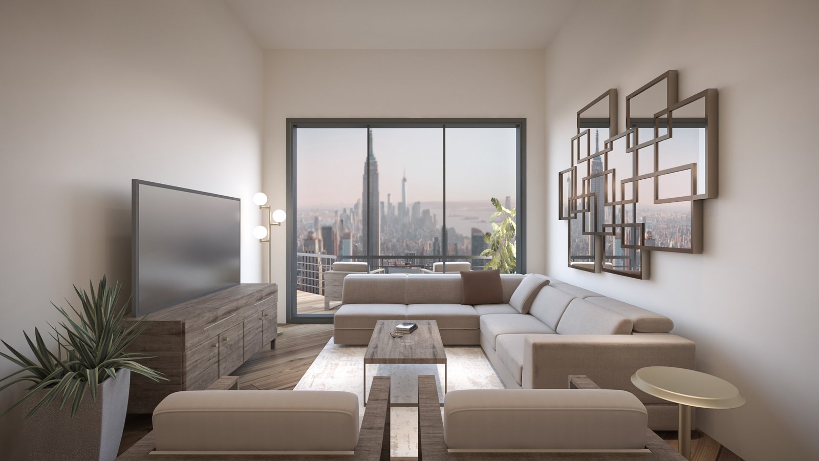 Dari Living interior rendering 4