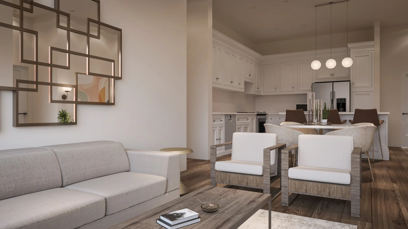 Dari Living interior rendering 10